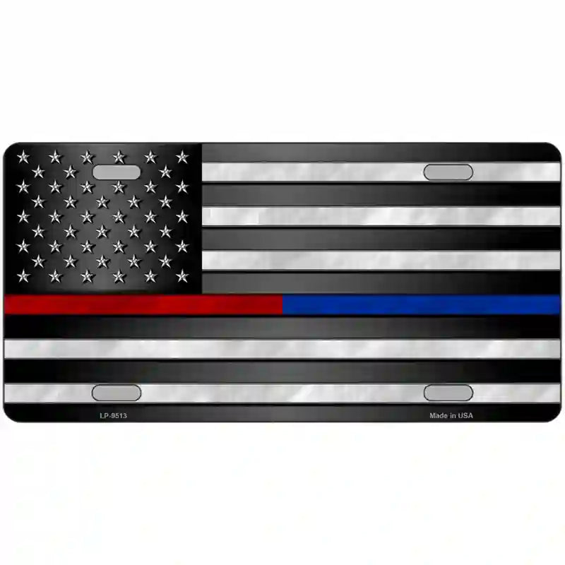 Fire Police License Plate Frame – Classic Design, Standard Fit