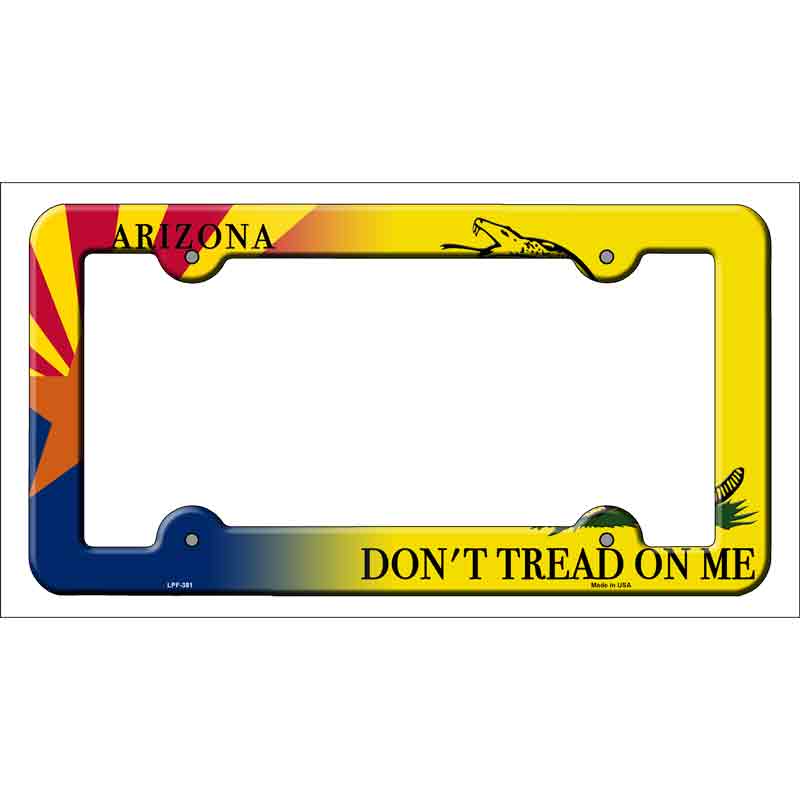 Arizona|Dont Tread Novelty Metal License Plate Frame | Smart Blonde