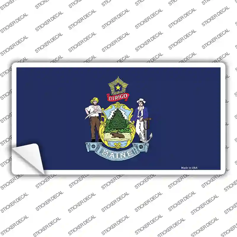 Maine State Flag Embroidered Iron-On Patch – ME Applique By Cypress Collectibles