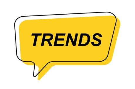 Speech bubble showing the word TRENDS