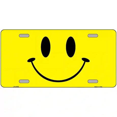  Happy Face Metal Novelty License Plate