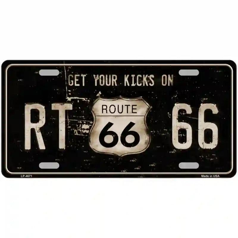 Route 66 License Plates