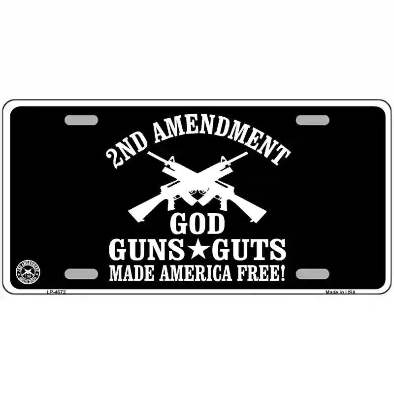 2nd Amendment License Plates