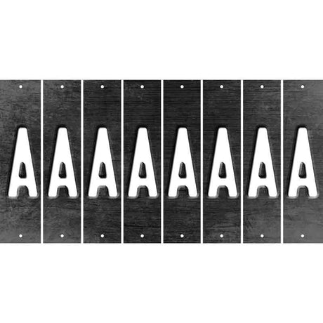 Black Oil Rubbed Cut Fun Strips (Set of 8) B