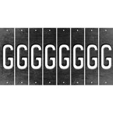 Black Oil Rubbed Cut Fun Strips (Set of 8) H