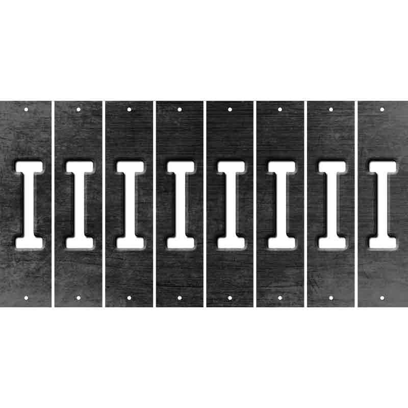 Black Oil Rubbed Cut Fun Strips (Set of 8) J