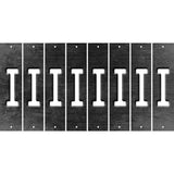 Black Oil Rubbed Cut Fun Strips (Set of 8) J