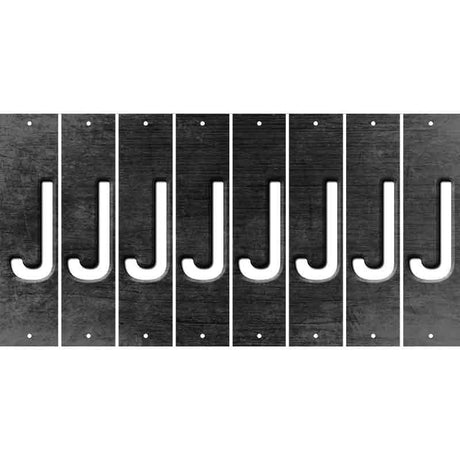 Black Oil Rubbed Cut Fun Strips (Set of 8) K