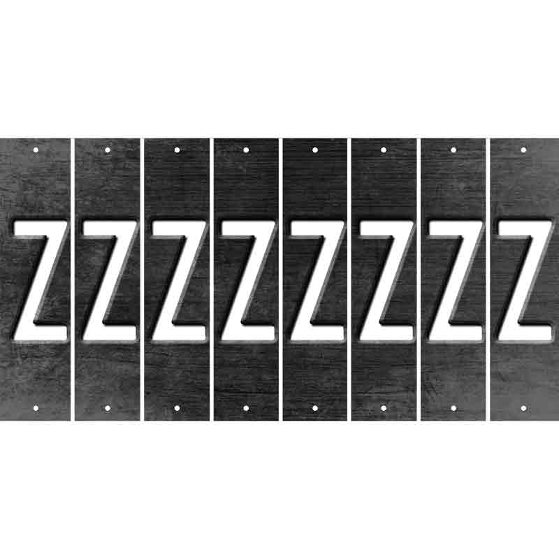 Black Oil Rubbed Cut Fun Strips (Set of 8) 0