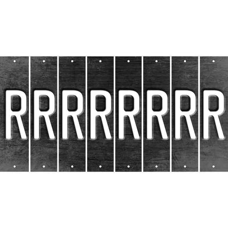 Black Oil Rubbed Cut Fun Strips (Set of 8) S