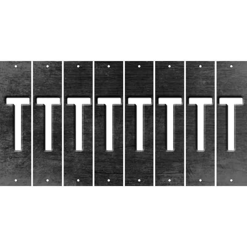 Black Oil Rubbed Cut Fun Strips (Set of 8) U