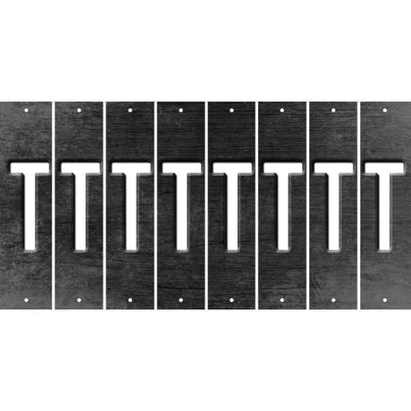 Black Oil Rubbed Cut Fun Strips (Set of 8) U