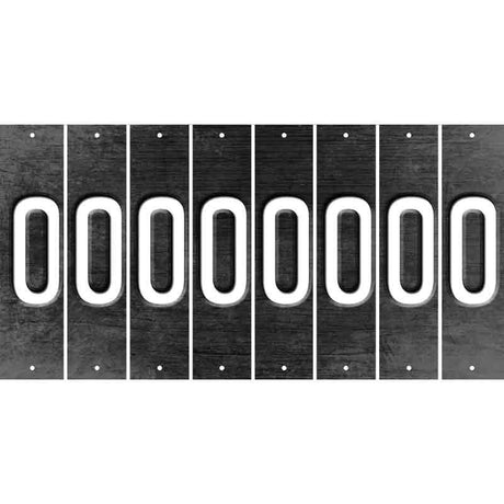 Black Oil Rubbed Cut Fun Strips (Set of 8) 1