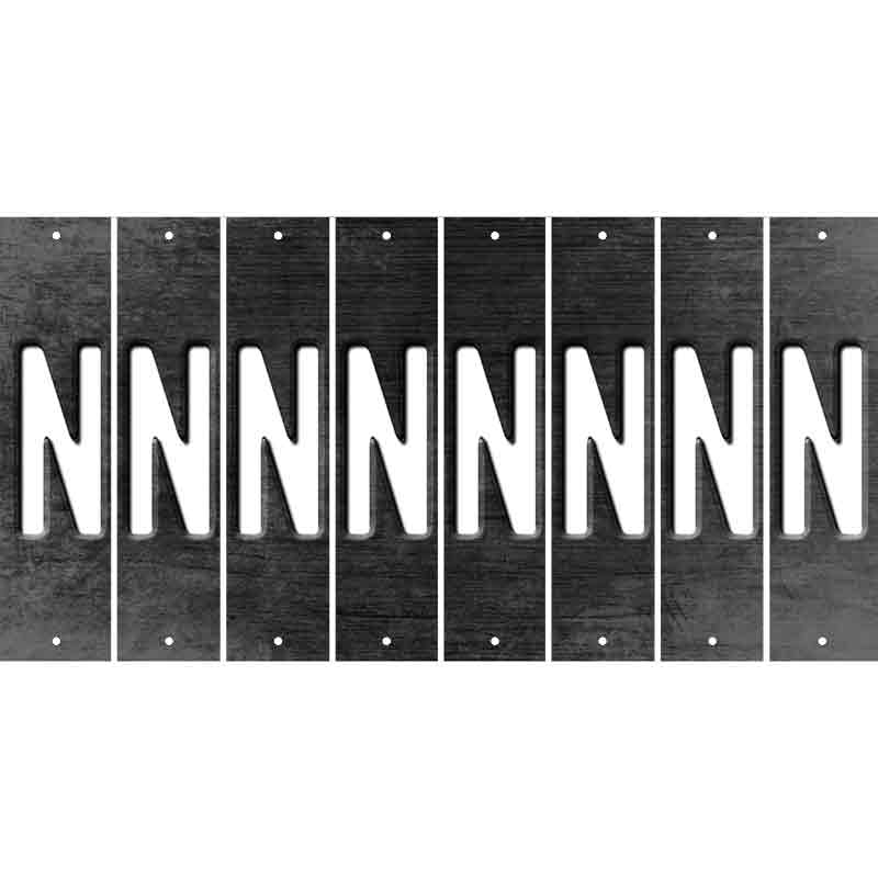 Black Oil Rubbed Cut Fun Strips (Set of 8) O