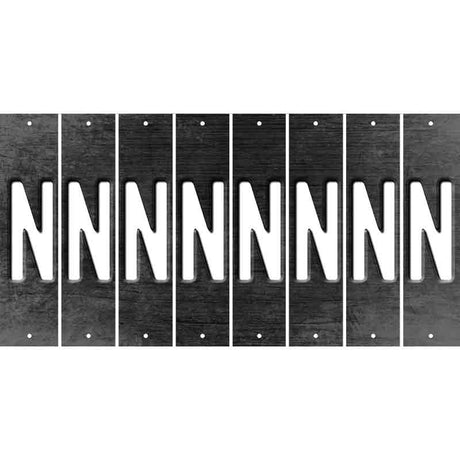 Black Oil Rubbed Cut Fun Strips (Set of 8) O