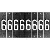 Black Oil Rubbed Cut Fun Strips (Set of 8) 7