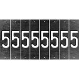 Black Oil Rubbed Cut Fun Strips (Set of 8) 6