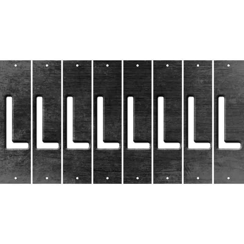 Black Oil Rubbed Cut Fun Strips (Set of 8) M