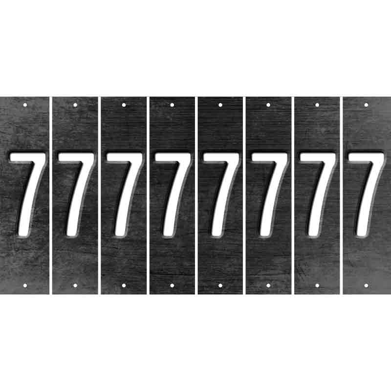 Black Oil Rubbed Cut Fun Strips (Set of 8) 8