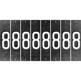 Black Oil Rubbed Cut Fun Strips (Set of 8) 9