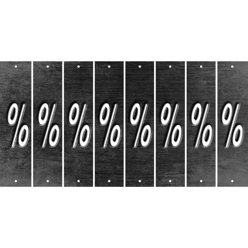 Black Oil Rubbed Cut Fun Strips (Set of 8) -