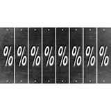 Black Oil Rubbed Cut Fun Strips (Set of 8) -