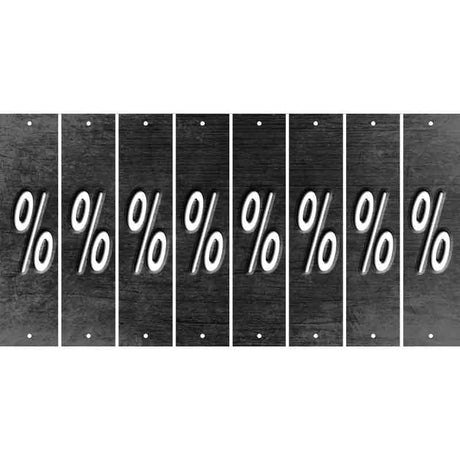 Black Oil Rubbed Cut Fun Strips (Set of 8) -