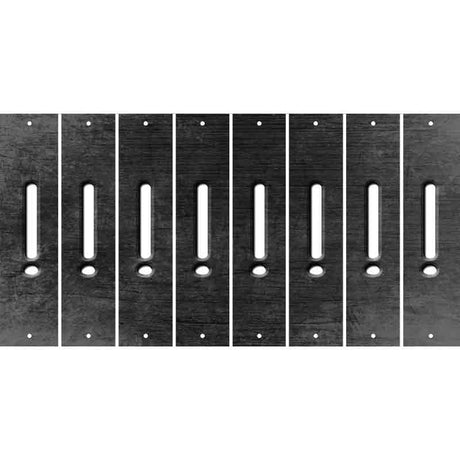 Black Oil Rubbed Cut Fun Strips (Set of 8) &