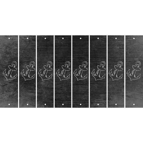 Black Oil Rubbed Cut Fun Strips (Set of 8) BABY BOY