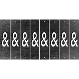 Black Oil Rubbed Cut Fun Strips (Set of 8) HEART