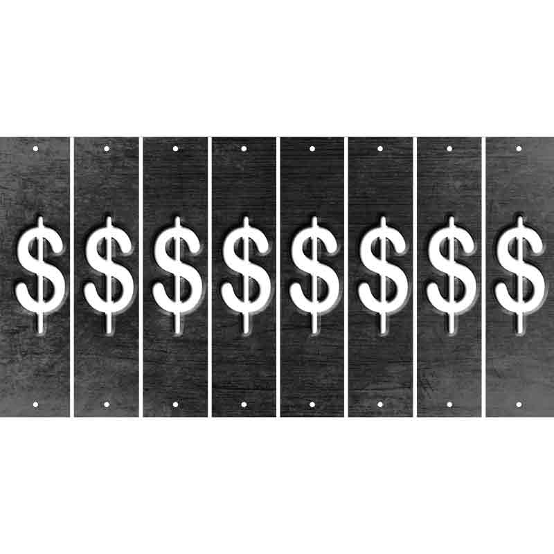 Black Oil Rubbed Cut Fun Strips (Set of 8) #