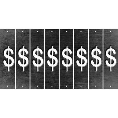 Black Oil Rubbed Cut Fun Strips (Set of 8) #