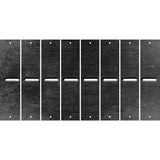 Black Oil Rubbed Cut Fun Strips (Set of 8) /