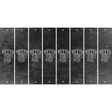 Black Oil Rubbed Cut Fun Strips (Set of 8) BAT