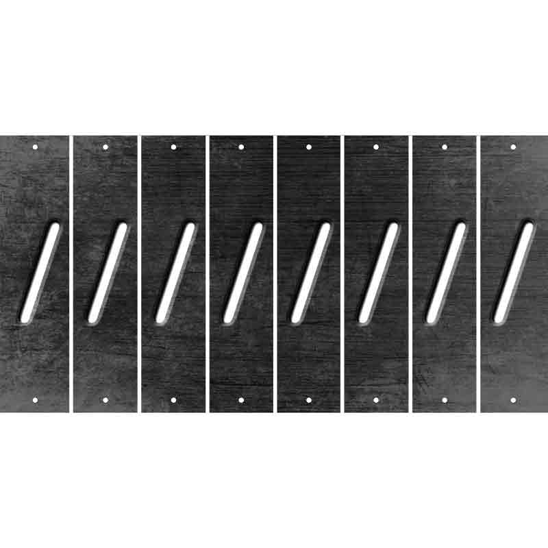 Black Oil Rubbed Cut Fun Strips (Set of 8) (