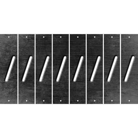 Black Oil Rubbed Cut Fun Strips (Set of 8) (