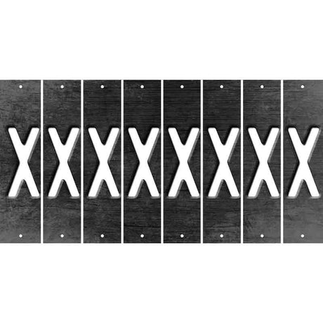 Black Oil Rubbed Cut Fun Strips (Set of 8) Y