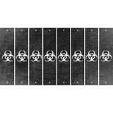 Black Oil Rubbed Cut Fun Strips (Set of 8) BIO-HAZARD