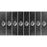 Black Oil Rubbed Cut Fun Strips (Set of 8) HAND GRENADE