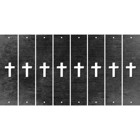 Black Oil Rubbed Cut Fun Strips (Set of 8) CROSS