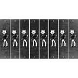 Black Oil Rubbed Cut Fun Strips (Set of 8) DAD