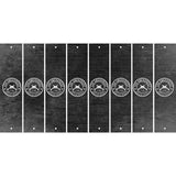 Black Oil Rubbed Cut Fun Strips (Set of 8) ACOUSTIC GUITAR