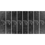 Black Oil Rubbed Cut Fun Strips (Set of 8) FISH