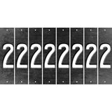 Black Oil Rubbed Cut Fun Strips (Set of 8) 3