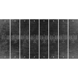 Black Oil Rubbed Cut Fun Strips (Set of 8) MENORAH