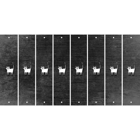 Black Oil Rubbed Cut Fun Strips (Set of 8) CAT