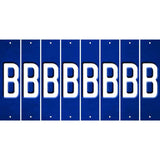 Blue Oil Rubbed Cut Fun Strips (Set of 8) C