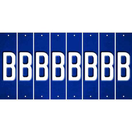 Blue Oil Rubbed Cut Fun Strips (Set of 8) C