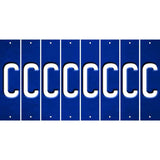 Blue Oil Rubbed Cut Fun Strips (Set of 8) D