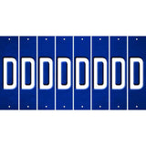 Blue Oil Rubbed Cut Fun Strips (Set of 8) E